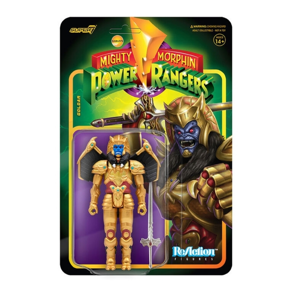 Super 7 Reaction Mighty Morphin Power Rangers Goldar Action Figure